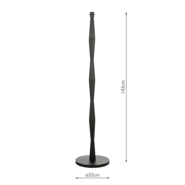 Sierra Floor Lamp Black With Shade - Image 8