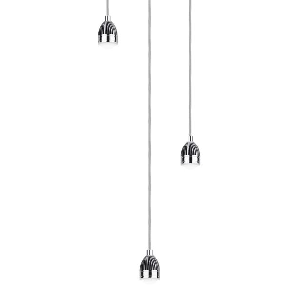 3lt Cluster Modular Suspension Polished Chrome LED - Image 3