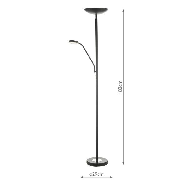 Victor Mother & Child Lamp Matt Black LED - Image 9